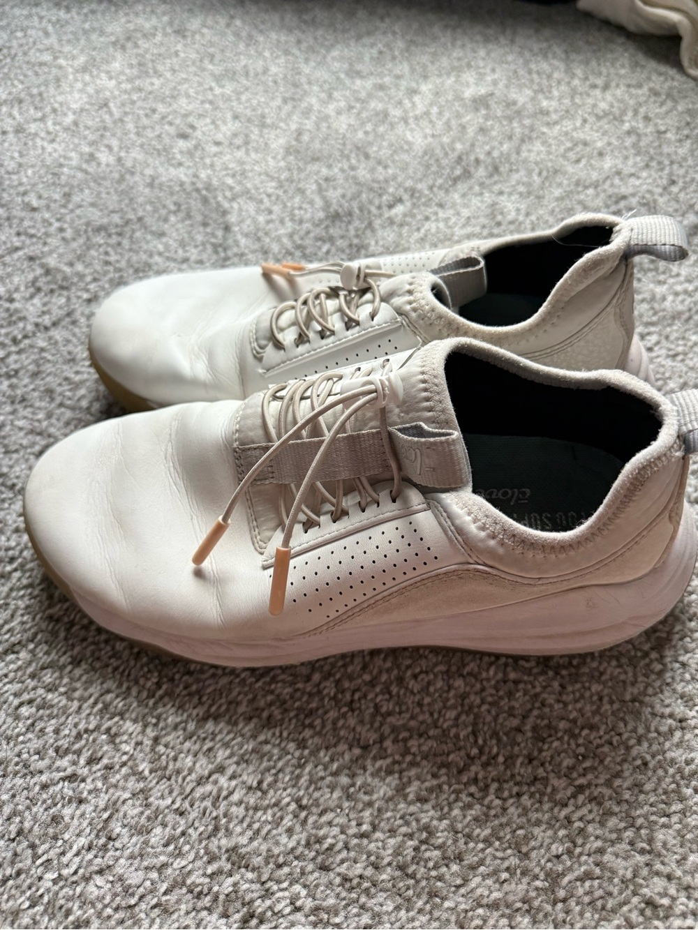 Women’s White Casual Lace‑Up Sneakers